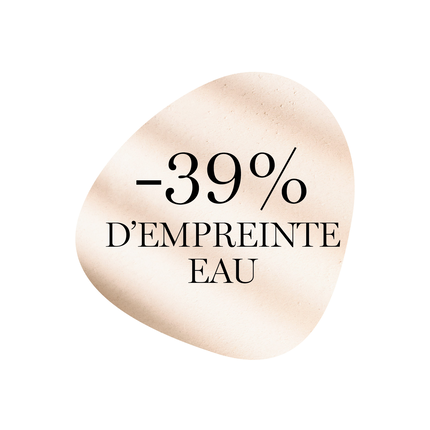 -39% d'empreinte eau