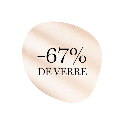 -67% de verre