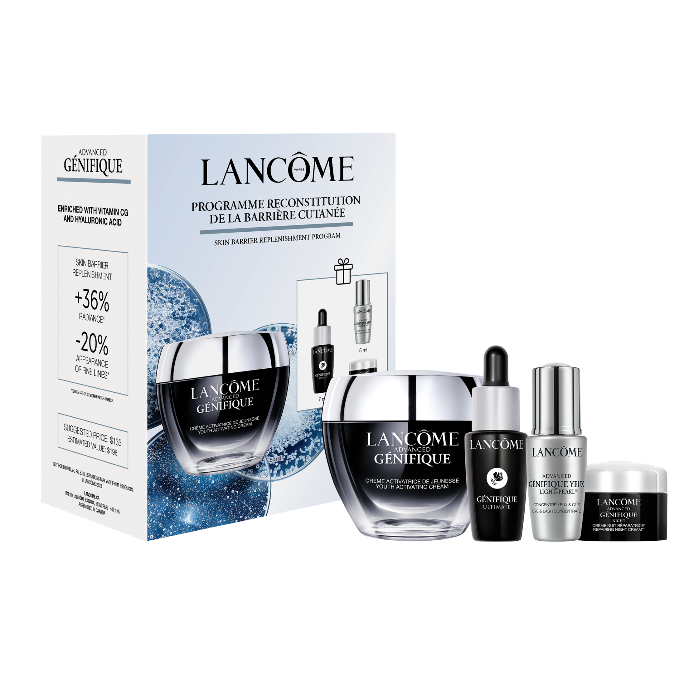Advanced Génifique Youth Activating Cream Routine Set