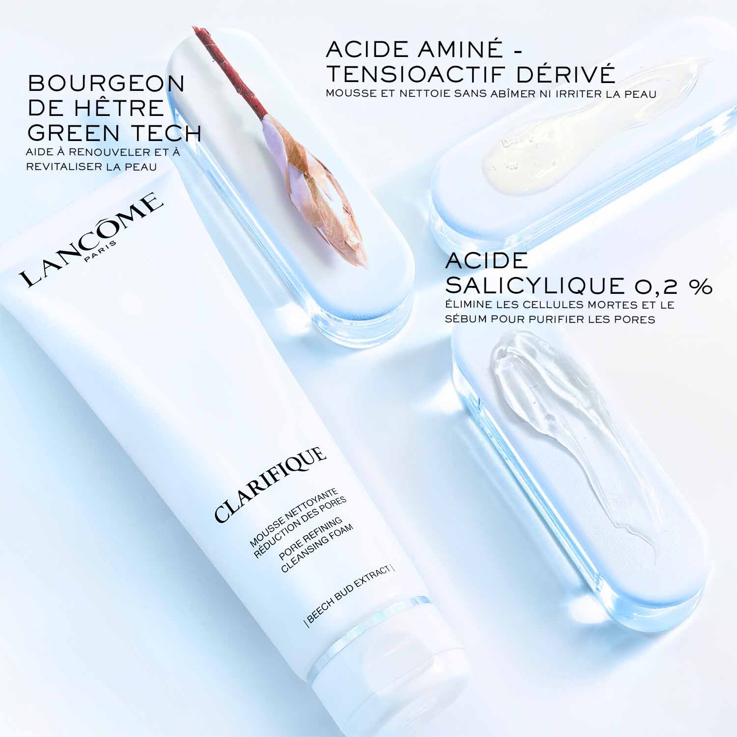 Mousse nettoyante Clarifique pour reduction des pores
