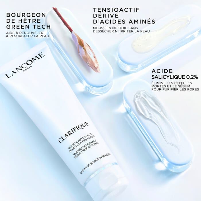 Mousse nettoyante Clarifique pour reduction des pores